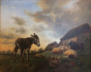 L'Ane et les moutons après restauration